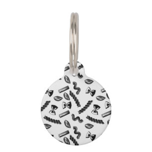 Pasta Diversity Grey Food Italy Lover Foodie Pet Tag