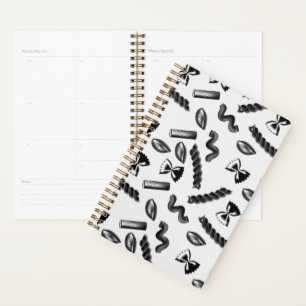 Pasta Diversity Grey Food Italy Lover Foodie Planner