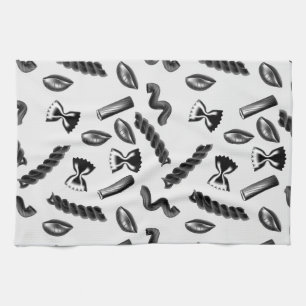 Pasta Diversity Grey Food Italy Lover Foodie Tea Towel