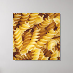 Pasta Fusilli Noodles Canvas Print