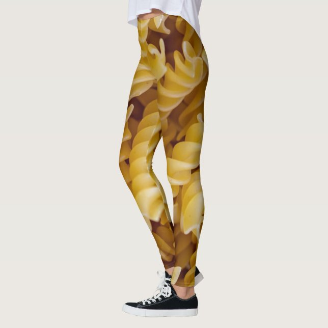 Pasta Fusilli Noodles Leggings (Left)