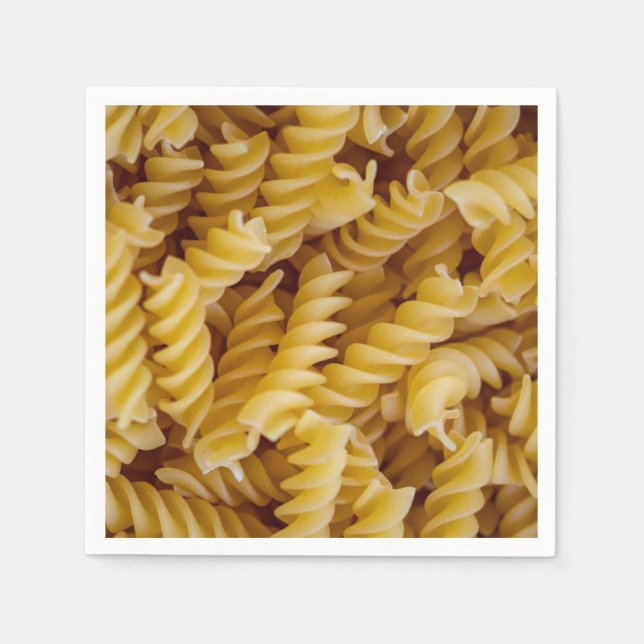 Pasta Fusilli Noodles Napkin (Front)