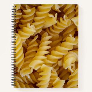Pasta Fusilli Noodles Notebook
