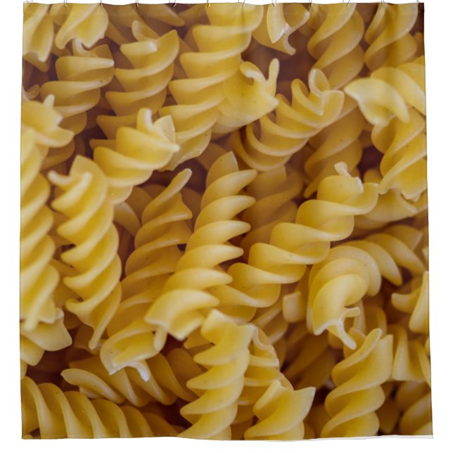 Pasta Fusilli Noodles Shower Curtain (Front)