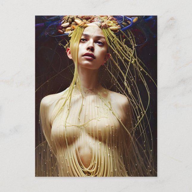 Pasta Goddess Postcard (Front)