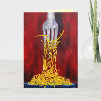 Pasta greeting card