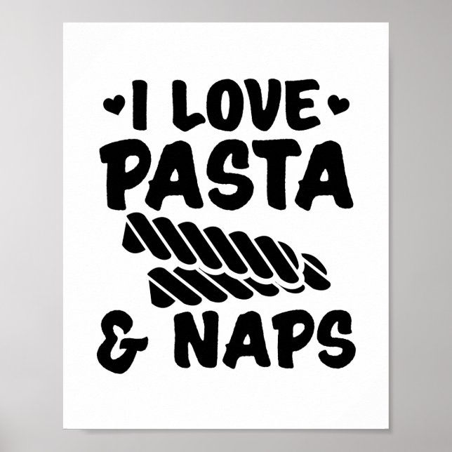 Pasta | Italian Food Pizza Spaghetti Gift Idea Poster (Front)