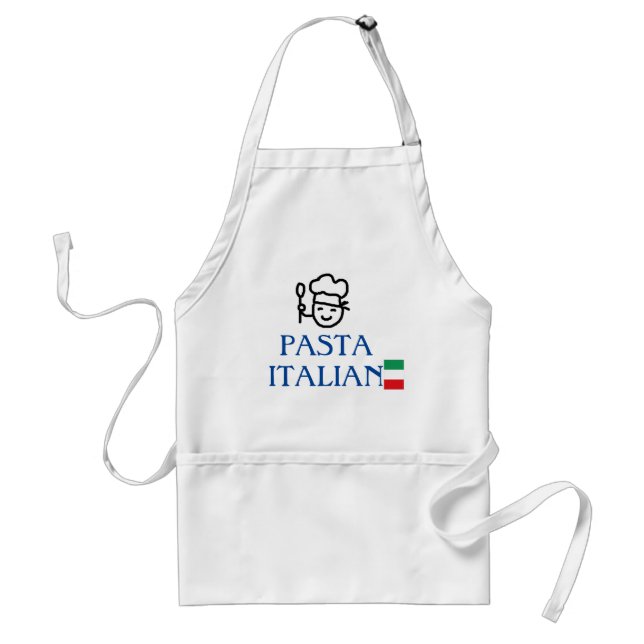 Pasta Italiano Italy flag chef Standard Apron (Front)