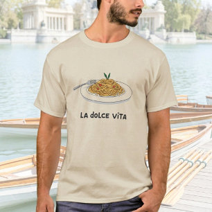 Pasta Lover Unisex Spaghetti Sketch Shirt