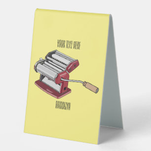 Pasta maker cartoon illustration