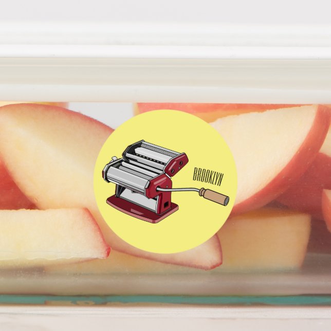 Pasta maker cartoon illustration  (Affixed)