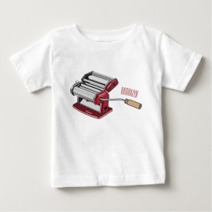 Pasta maker cartoon illustration baby T-Shirt