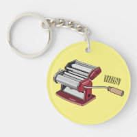 Pasta maker cartoon illustration