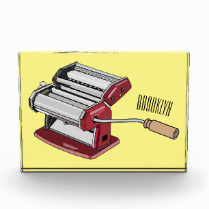 Pasta maker cartoon illustration  photo block