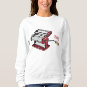 Pasta maker cartoon illustration sweatshirt