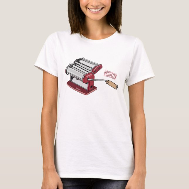 Pasta maker cartoon illustration  T-Shirt (Front)
