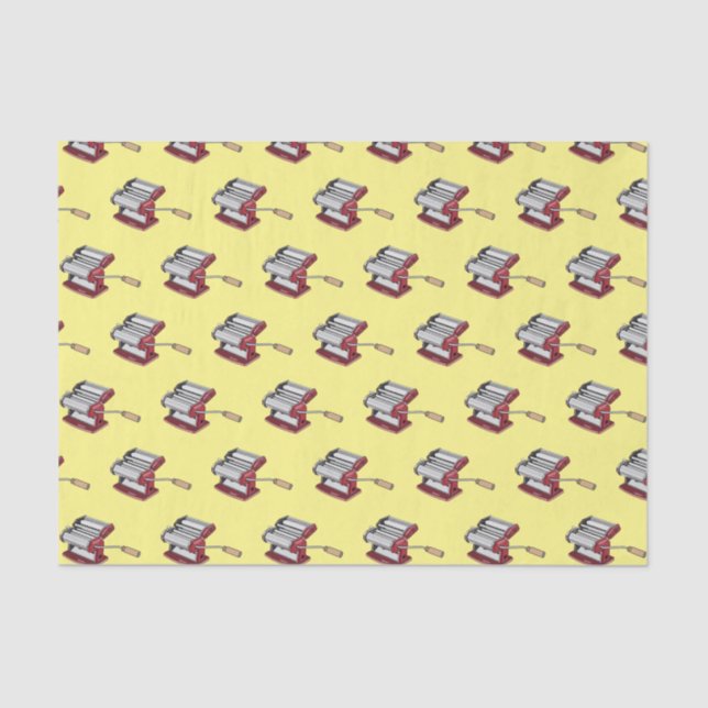 Pasta maker cartoon illustration  tissue paper (Front)