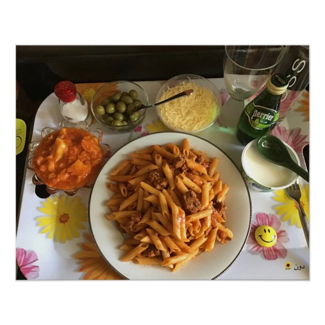 PASTA ON A TRAY POSTER (Front)