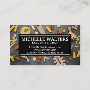 Pasta on Spoons Business Card