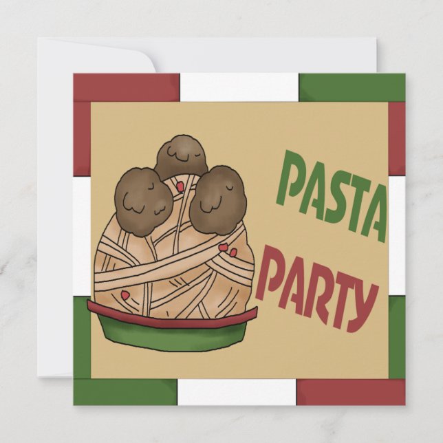 Pasta Party Invitation (Front)