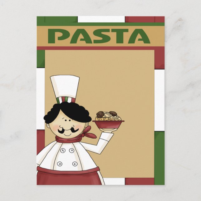 Pasta Party Invitation Postcard (Front)