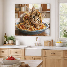 Pasta Paws Cat