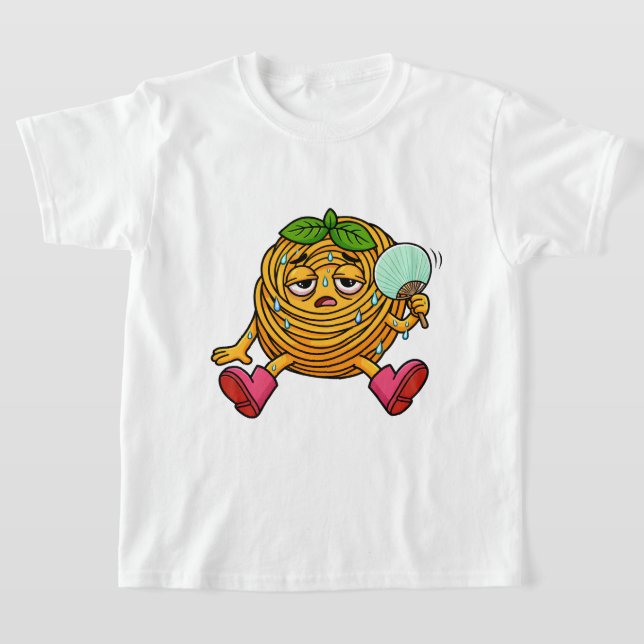 Pasta Polo Character Feeling Hot T-Shirt (Laydown)