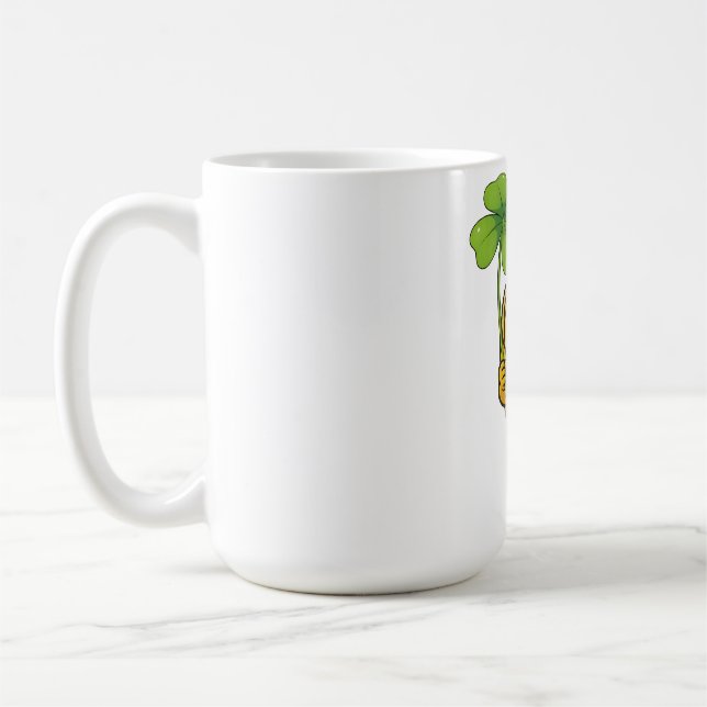 Pasta Polo – Lucky  with Clover -Shirt Coffee Mug (Left)