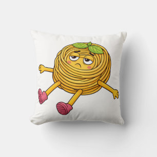 Pasta Polo Lying Down Tired and Drained T-Shirt Cushion