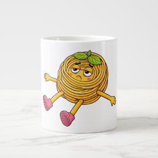 Pasta Polo Lying Down Tired and Drained T-Shirt Large Coffee Mug