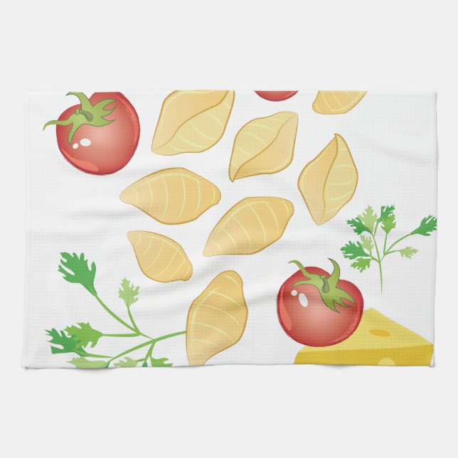 Pasta Shells Tea Towel (Horizontal)