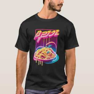 Pasta Synthwave 80s Retrowave Aesthetic T-Shirt