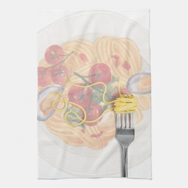 Pasta  tea towel (Vertical)