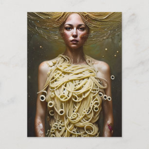 Pasta Woman Postcard