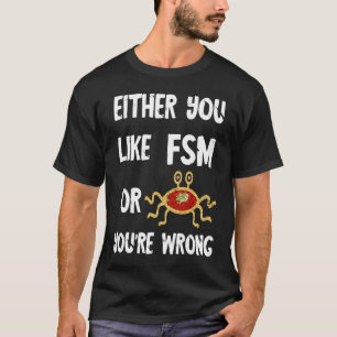 Pastafari FSM Flying Spaghetti Monster Atheist Rel T-Shirt