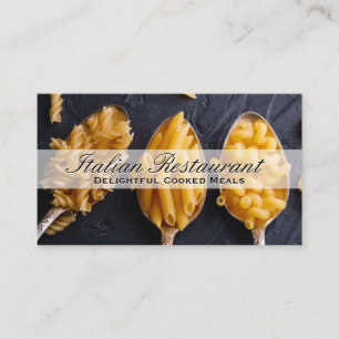 Pastas on Spoons Business Card