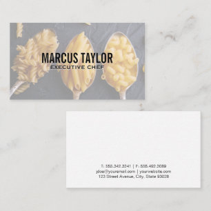 Pastas on Spoons Culinary Business Card