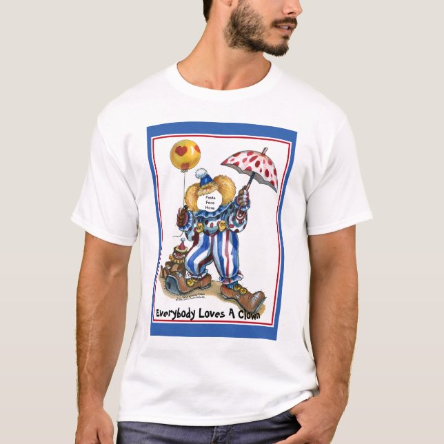 Paste-A-Face In The Clown T-Shirt (Front)