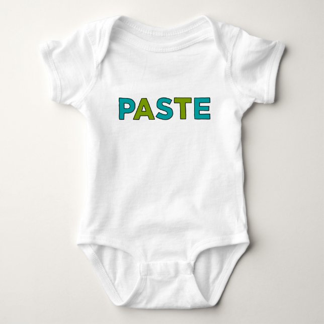 PASTE - Copy & Paste for Twins Baby Bodysuit (Front)