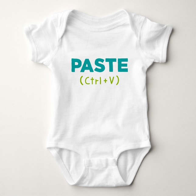 PASTE (Ctrl+V) Copy & Paste Baby Bodysuit (Front)