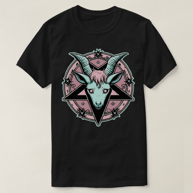 Paste goth cute baphomet T-Shirt (Design Front)