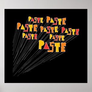 Paste Hand Drawn Logo Array Poster Print