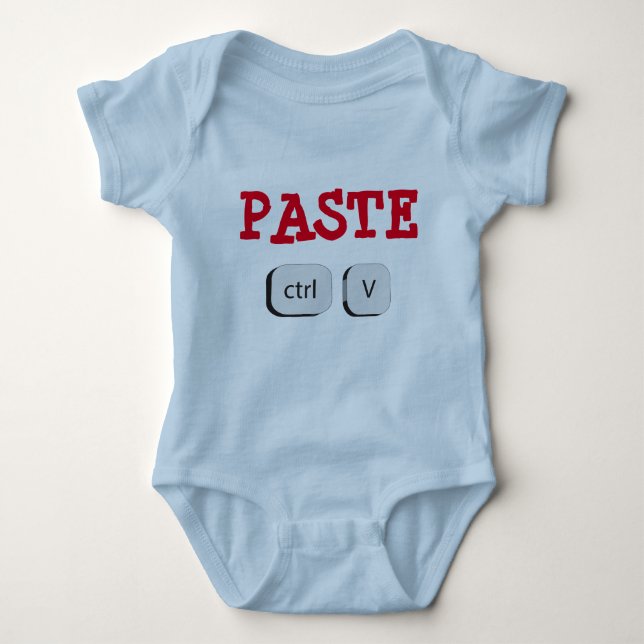Paste Twin Baby Bodysuit (Front)