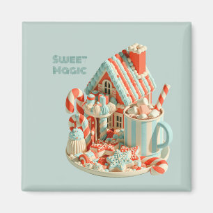 Pastel 3D Candy House Sweet Magic Magnet