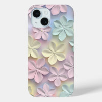 Pastel 3D Floral Phone Case
