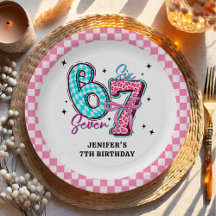Pastel 67 Six Seven Girl Birthday Party