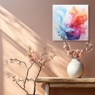 Pastel abstract 2 of 4 canvas print