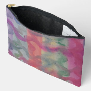 Pastel Abstract Art Accessory Pouch