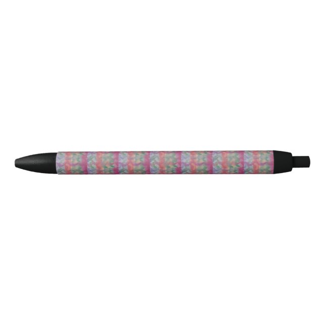 Pastel Abstract Art  Black Ink Pen (Front)