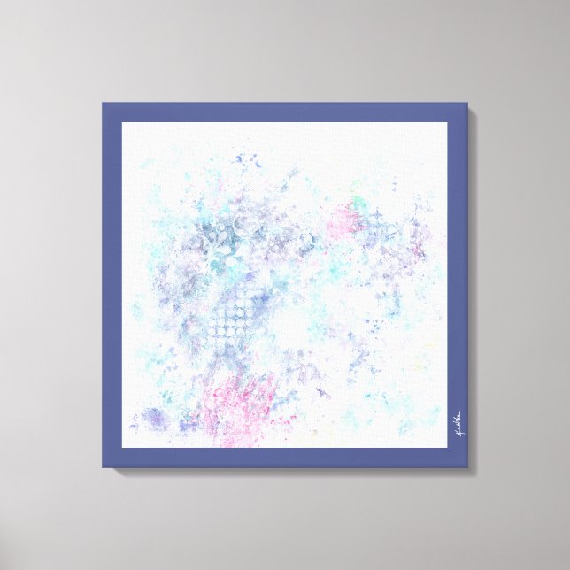 Pastel Abstract Art Canvas Print (Front)